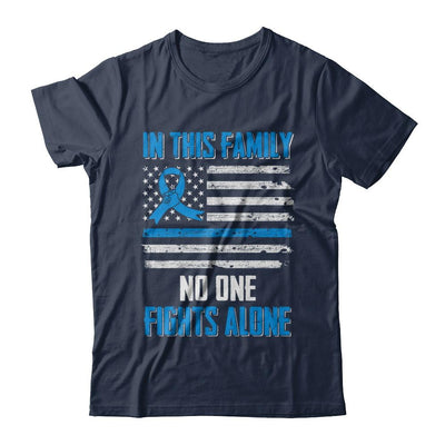 In This Family No One Fights Alone Prostate Cancer-T-Shirt & Hoodie-Classic T-Shirt-Navy