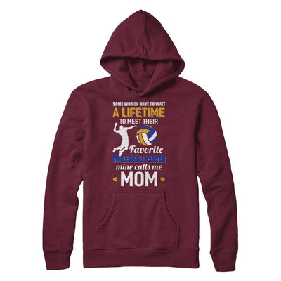 Funny My Favorite Volleyball Player Calls Me Mom-T-Shirt & Hoodie-