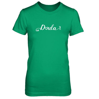 Doula Heart For Birth Baby Born Postpartum-T-Shirt & Tank Top-Women's T-Shirt-Irish Green