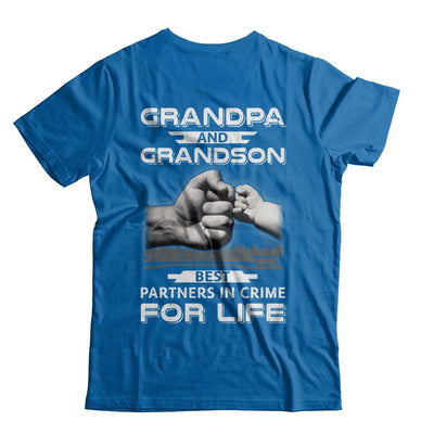 Grandpa And Grandson Best Partners In Crime For Life-T-Shirt & Hoodie-Classic T-Shirt-Royal