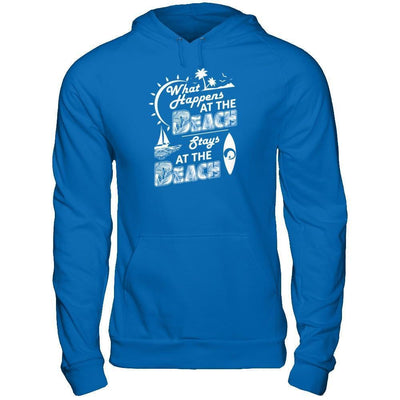 What Happens At The Beach Stays At The Beach-T-Shirt & Tank Top-Pullover Hoodie-Royal