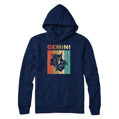 Vintage Gemini Zodiac May June Birthday Gift-T-Shirt & Hoodie-Pullover Hoodie-Navy