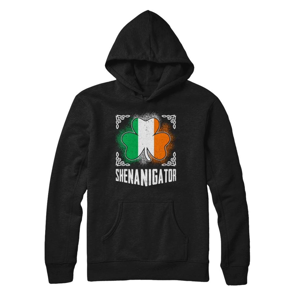 Shenanigator Happy St Patrick's Day-T-Shirt & Hoodie-Pullover Hoodie-Black