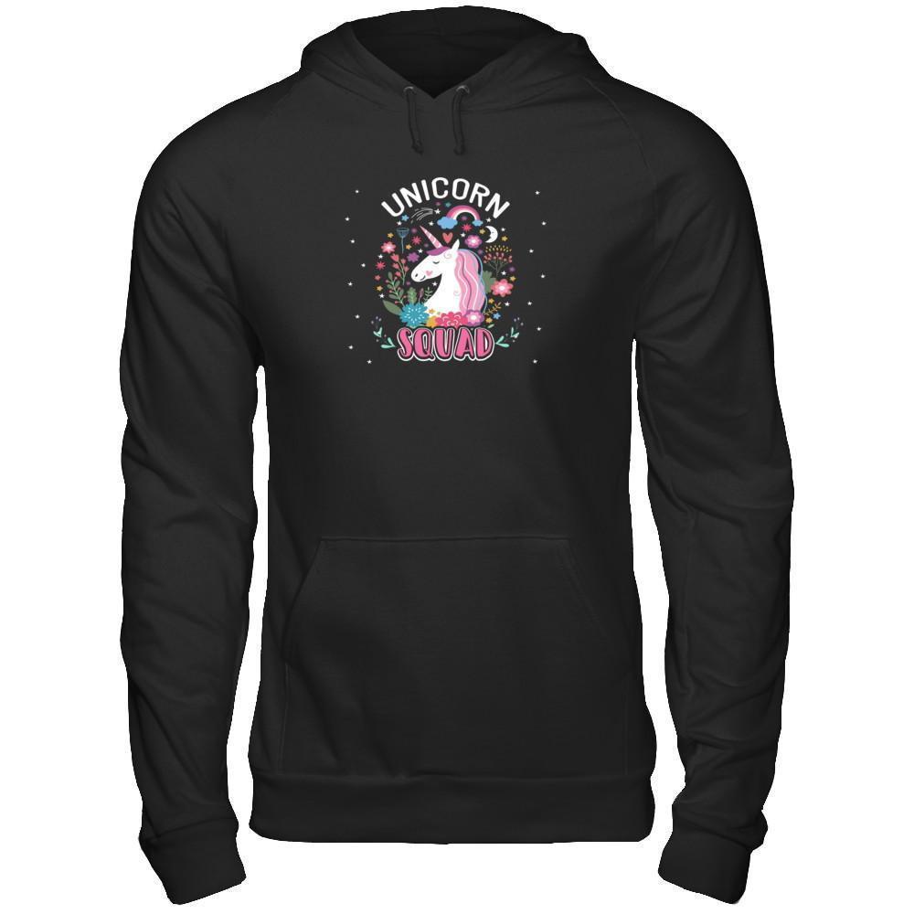 Unicorn Squad-T-Shirt & Tank Top-Pullover Hoodie-Black