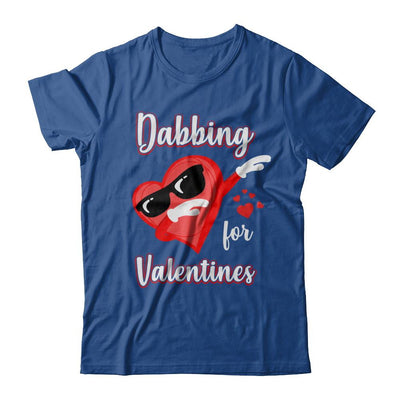 Dabbing For Valentines Day Cute Funny Heart Love-T-Shirt & Hoodie-Classic T-Shirt-Royal