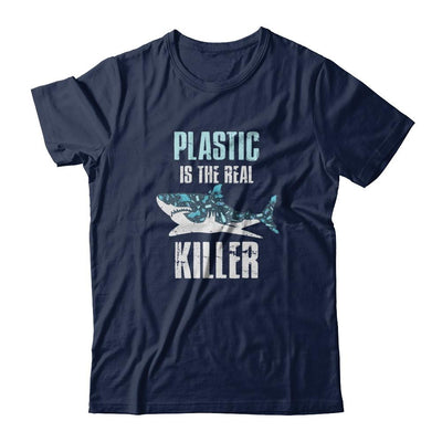 Plastic Is The Real Killer Save Ocean Quote-T-Shirt & Tank Top-Classic T-Shirt-Navy