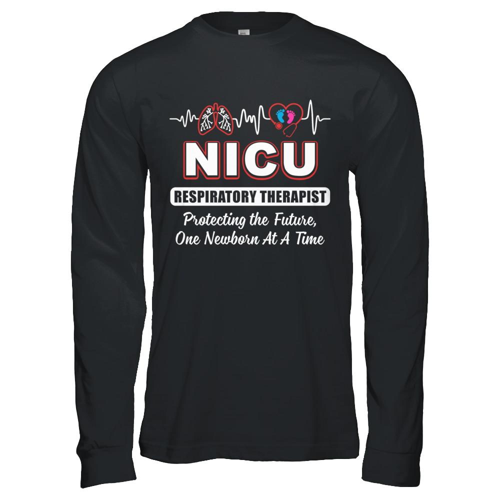 Nurse Respiratory Therapist NICU Therapy-T-Shirt & Hoodie-Long Sleeve T-Shirt-Black