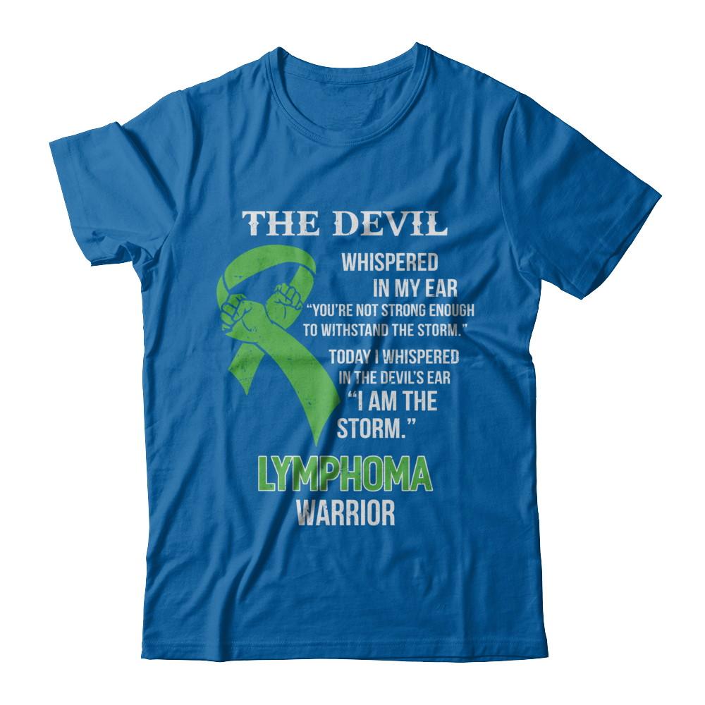 I Am The Storm Support Lymphoma Awareness Warrior Gift-T-Shirt & Hoodie-Classic T-Shirt-Royal