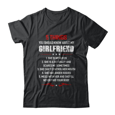 5 Things You Should Know About My Girlfriend Boyfriend-T-Shirt & Hoodie-Classic T-Shirt-Black