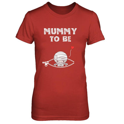 Cute Baby Mummy To Be Pregnant Halloween Costume-T-Shirt & Hoodie-Women's T-Shirt-Red