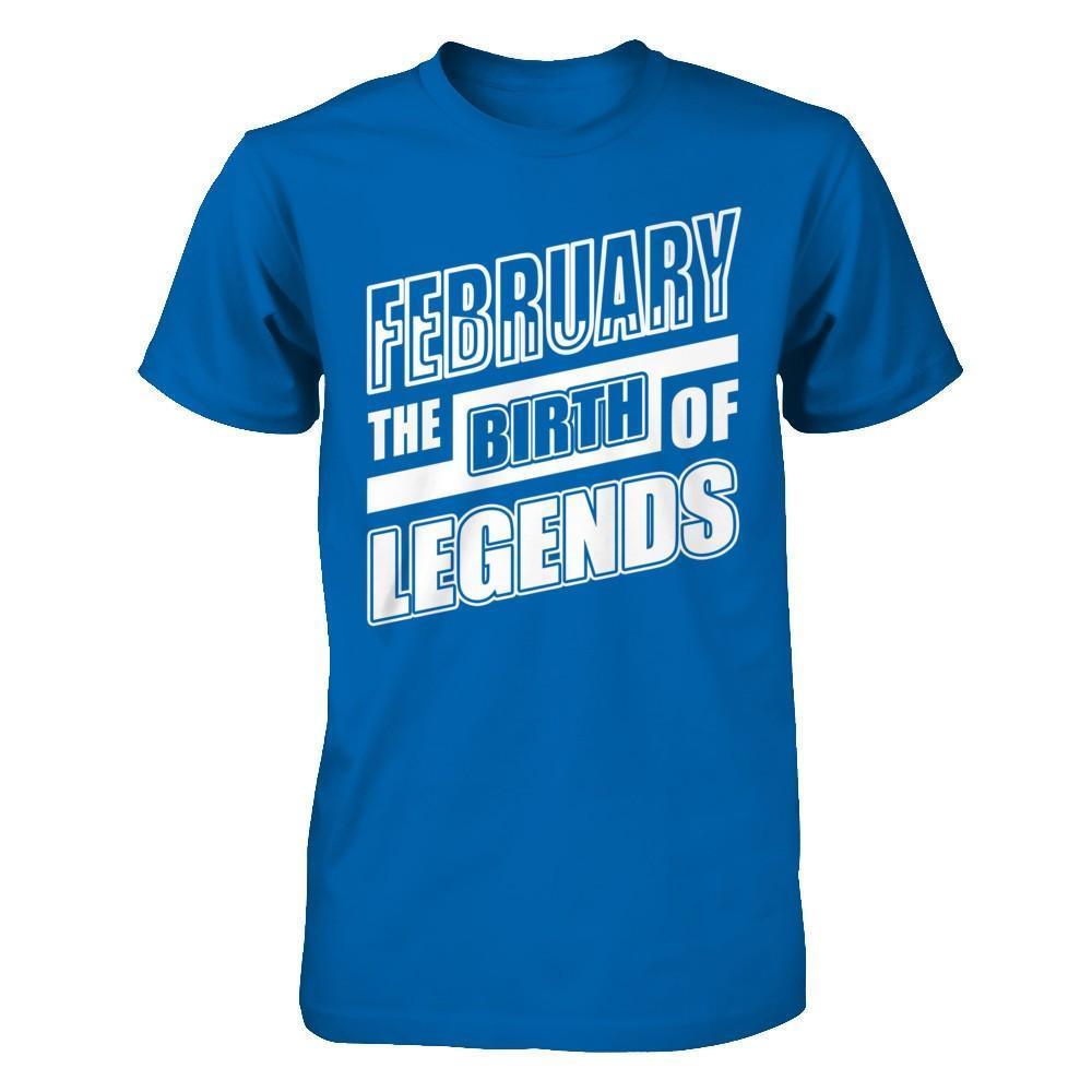February The Birth Of Legends-T-Shirt & Hoodie-Classic T-Shirt-Royal