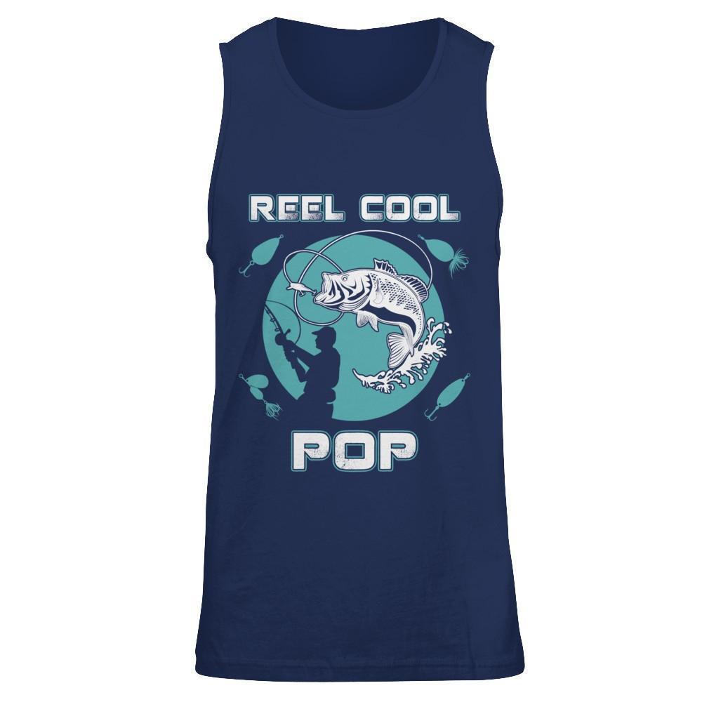 Reel Cool Pop-T-Shirt & Hoodie-Unisex Tank-Navy