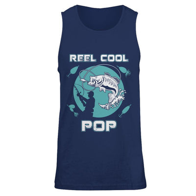 Reel Cool Pop-T-Shirt & Hoodie-Unisex Tank-Navy