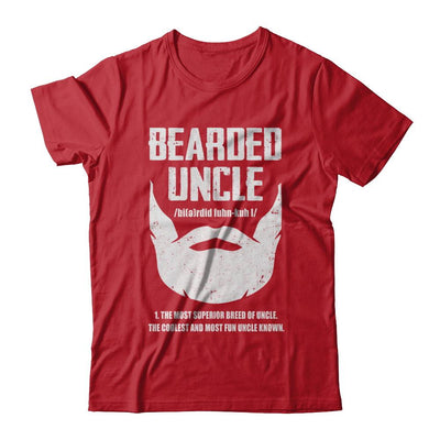 Bearded Funcle Funny Uncle Beard Definition-T-Shirt & Hoodie-Classic T-Shirt-Red