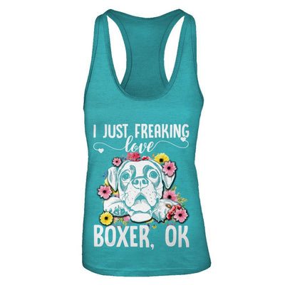 Dog I Just Freaking Love Boxer-T-Shirt & Tank Top-