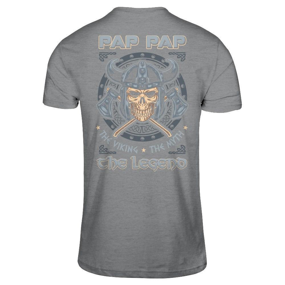 Pap Pap The Viking The Myth The Legend-T-Shirt & Hoodie-Classic T-Shirt-Sport Grey