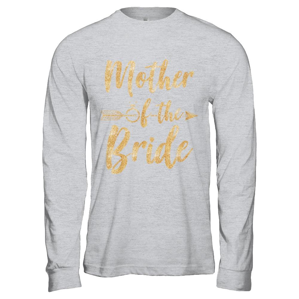 Mother Of The Bride Mothers Day-T-Shirt & Hoodie-Long Sleeve T-Shirt-Sport Grey