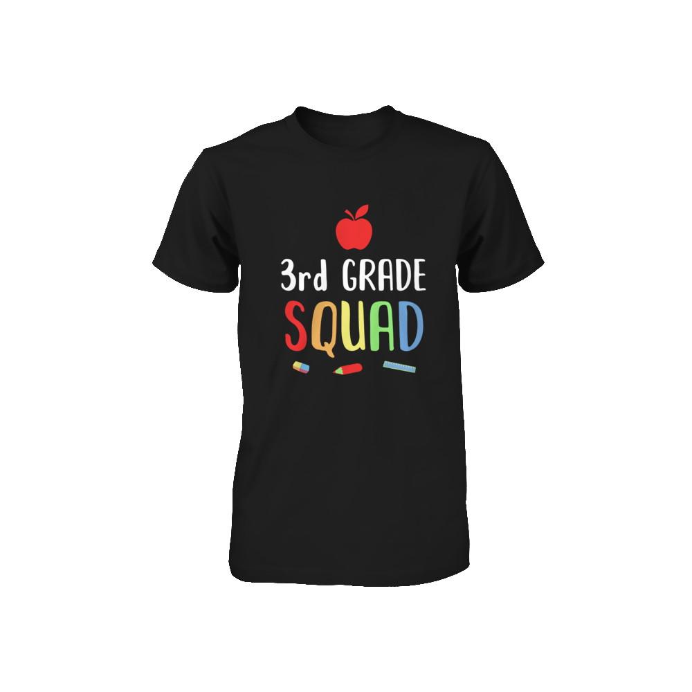 3rd Grade Squad Back To School Teacher Third Grade Youth-Youth Shirt-Toddler T-Shirt-Black