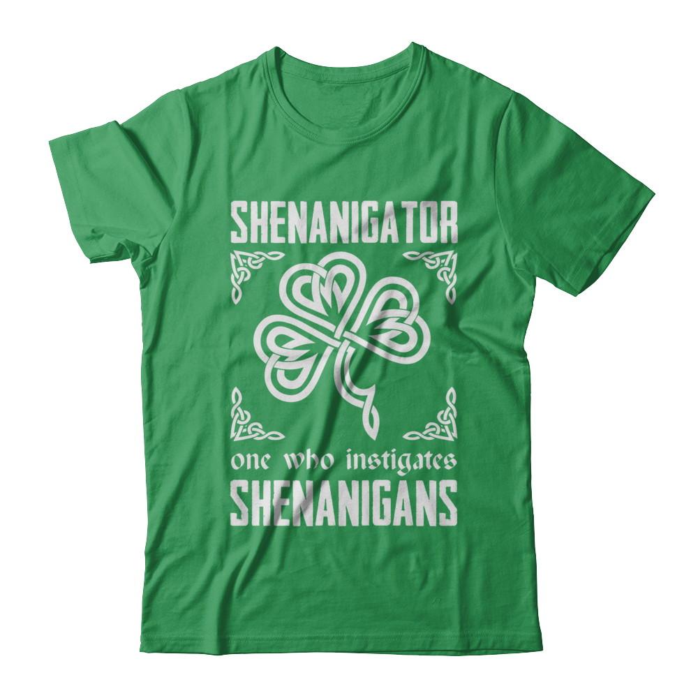 Shenanigator One Who Instigates Shenanigans St Patrick's Day-T-Shirt & Hoodie-Premium T-Shirt-Kelly Green