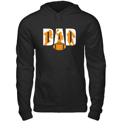 Football Dad Father's Day-T-Shirt & Hoodie-Pullover Hoodie-Black