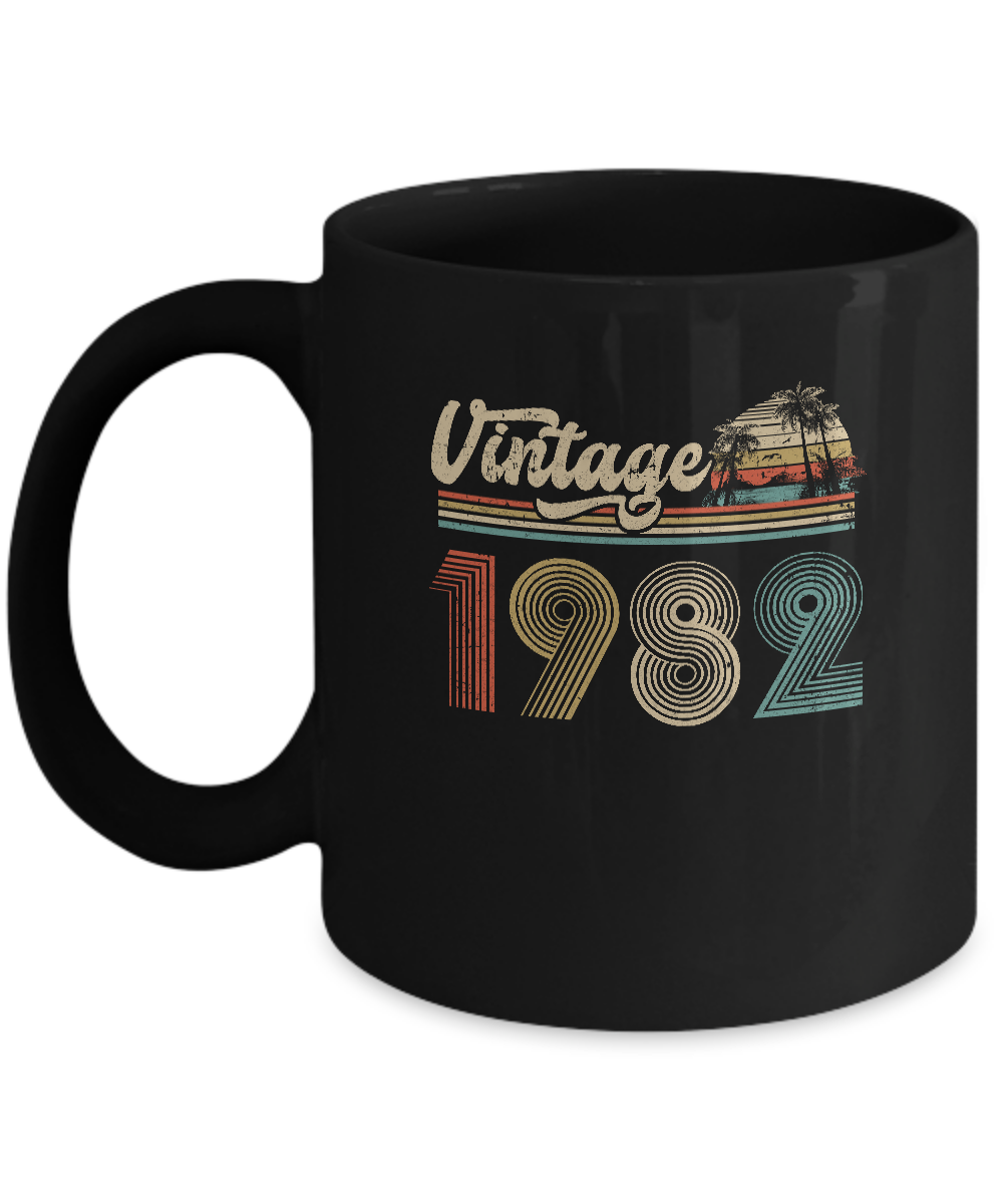 39th Birthday Gift Vintage 1982 Classic Mug-Coffee Mug-11oz Mug-Black