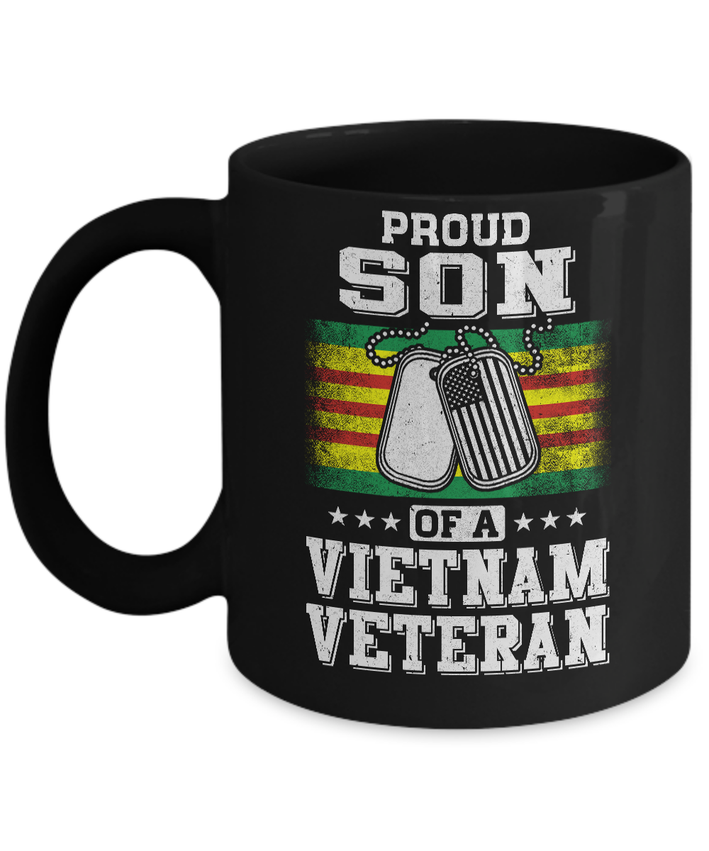 Proud Son Of A VietNam Veteran Dad Mom Mug