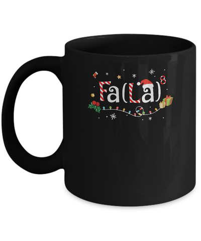 Cute Math Fa La Funny Christmas Mug-Coffee Mug-11oz Mug-Black