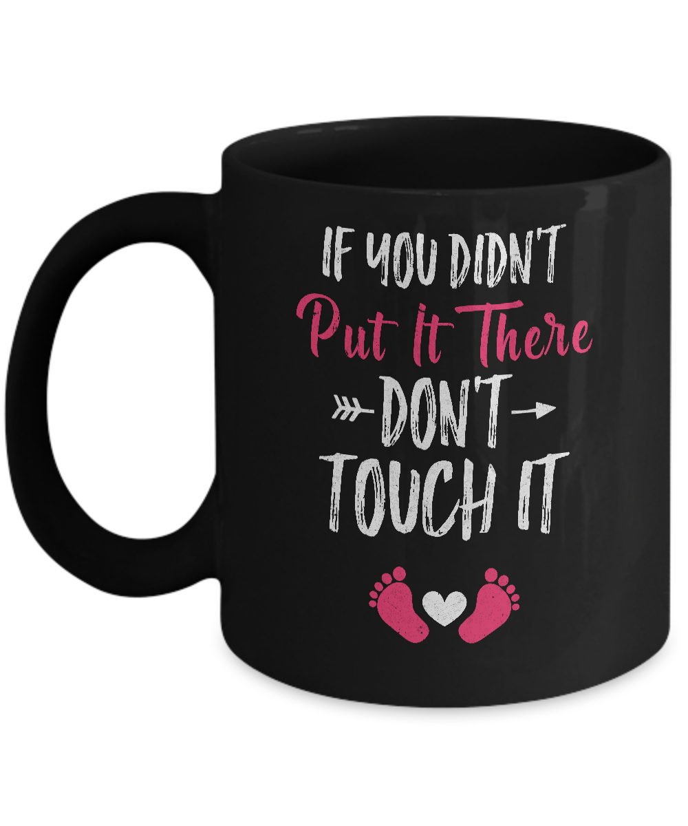 Soon To Be Mommy 2021 Gender Pink If You Didn't Put It There Mug-Coffee Mug-11oz Mug-Black