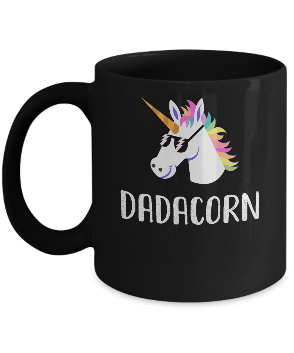 Unicorn Dad And Baby Dadacorn Daddy Fathers Day Gift Mug