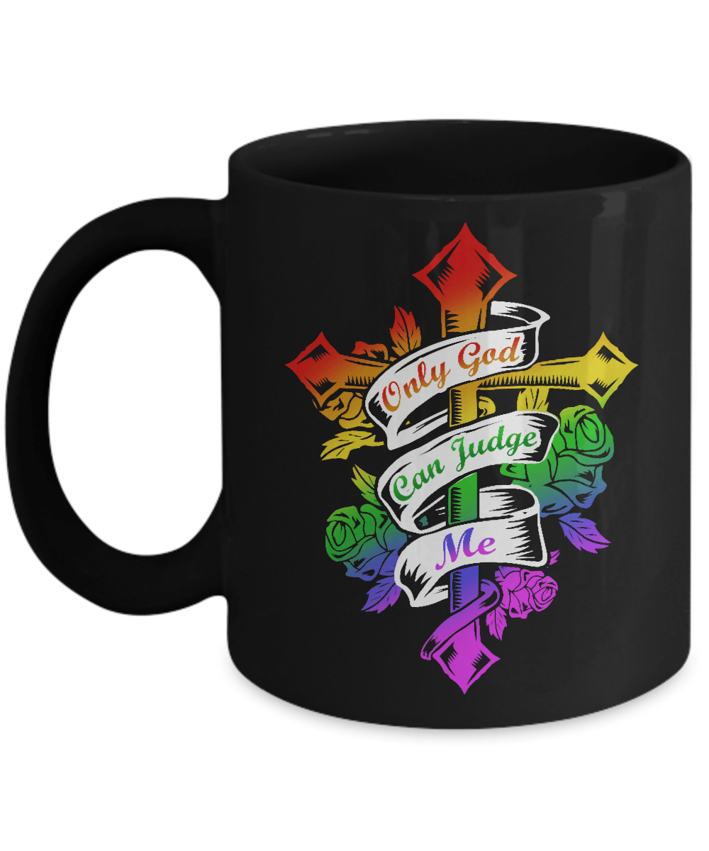 Only God Can Judge Me Mug-Coffee Mug-11oz Mug-Black