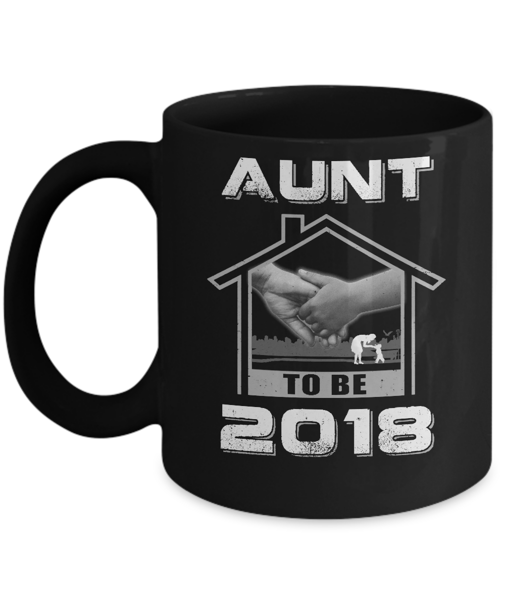 Aunt To Be 2018 New Baby Mug-Coffee Mug-11oz Mug-Black