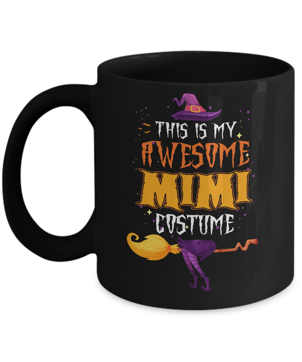 Halloween This Is My Awesome Mimi Costume Mug-Coffee Mug-11oz Mug-Black
