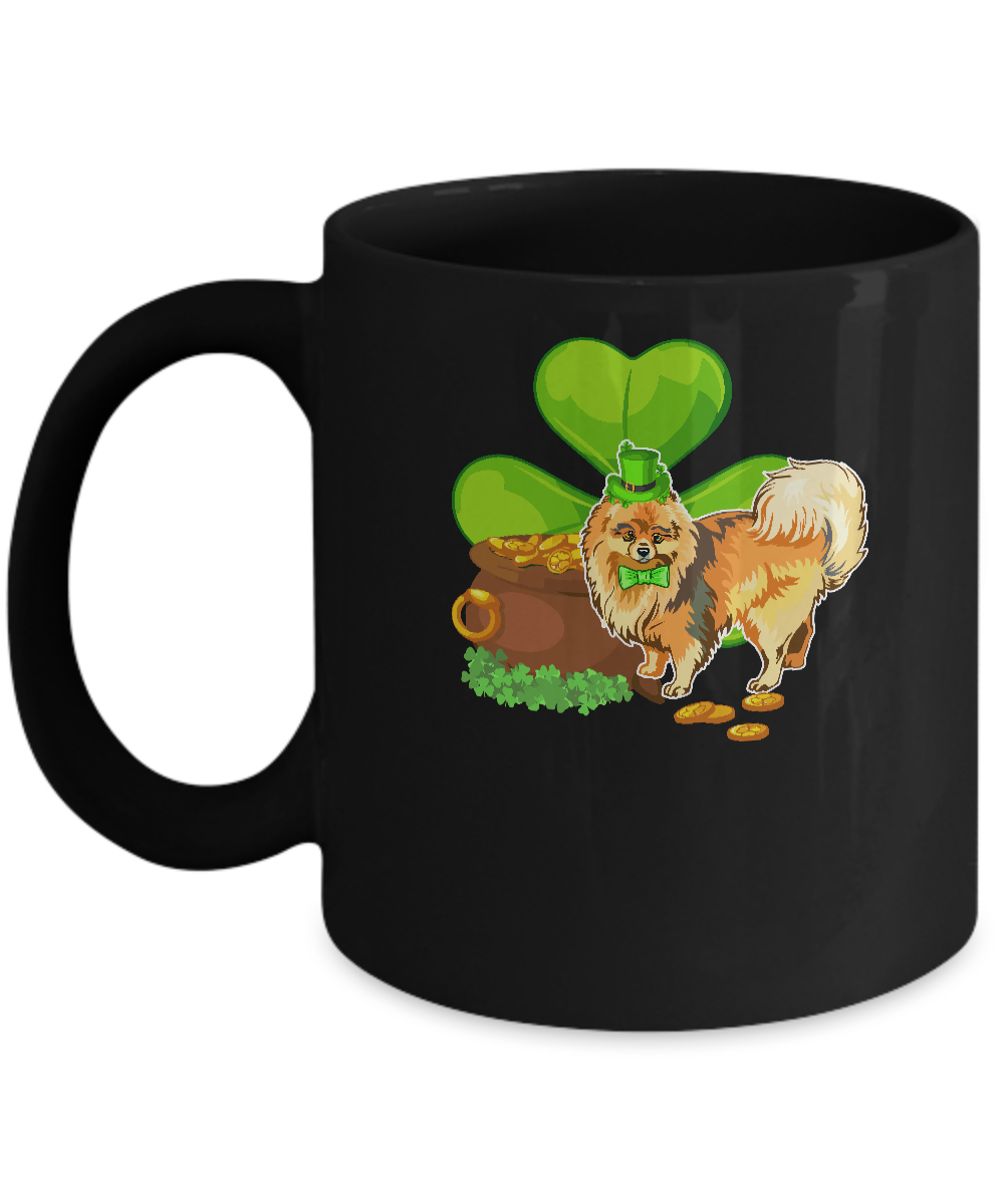 Pomeranian St Patrick's Day Irish Dog Lover Funny Gifts Mug
