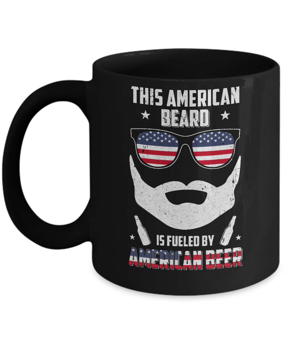 This American Beard Is Fueled By American Beer Mug