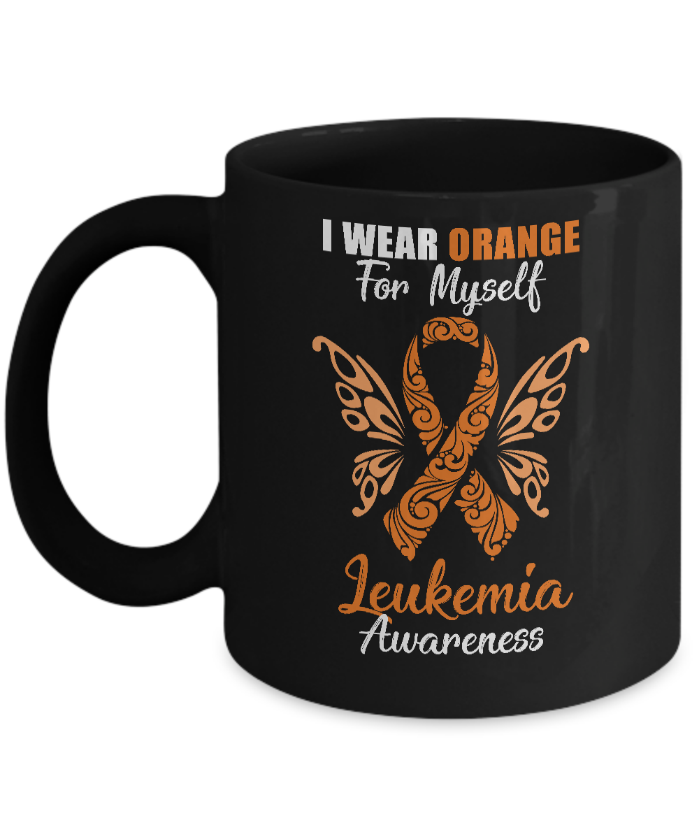 I Wear Orange For Myself Leukemia Awareness Gift Mug