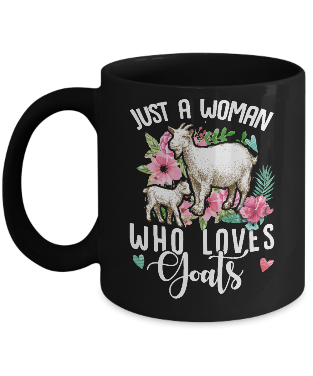 Just A Woman Who Loves Goats Mug