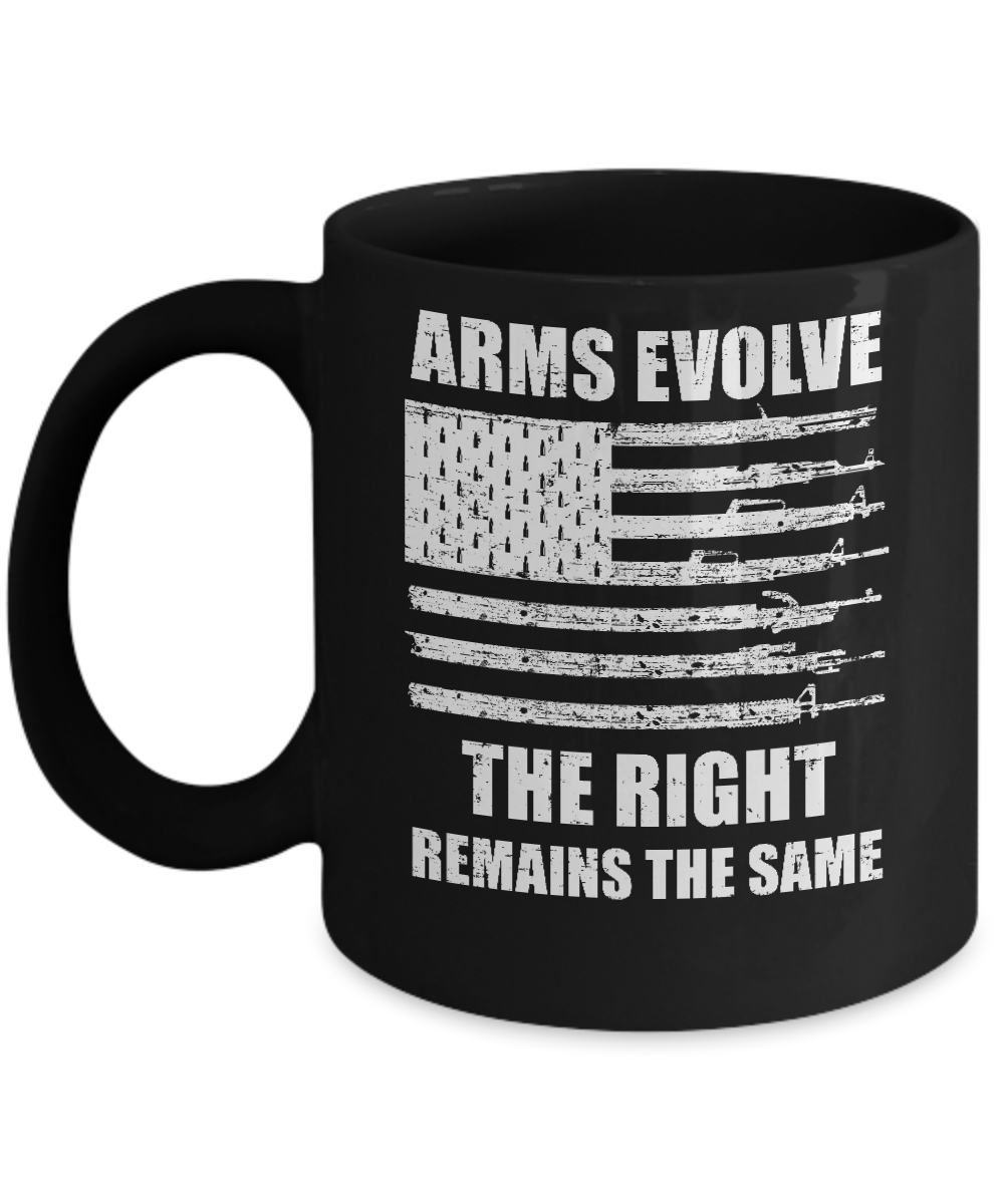 Arms Evolve The Right Remains The Same Gun Right Mug-Coffee Mug-11oz Mug-Black