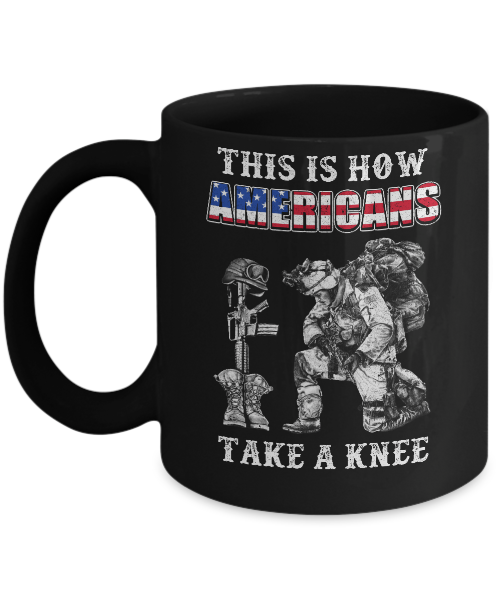 Veteran This Is How Americans Take A Kneel Mug