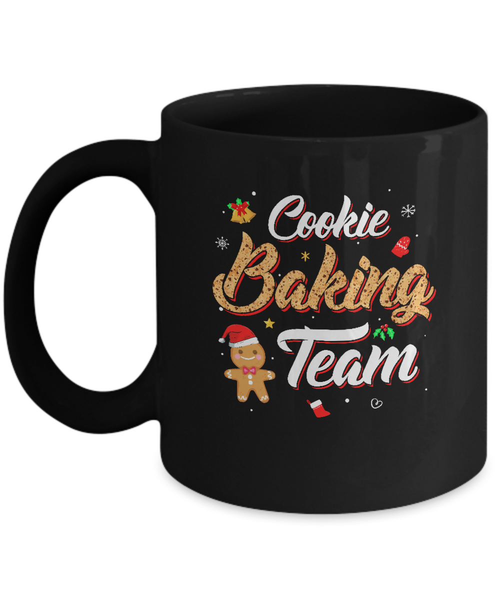 Cookie Baking Team Bakers Gingerbread Christmas Mug-Coffee Mug-11oz Mug-Black