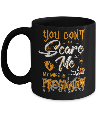 Funny Pregnant Wife Husband Halloween Costume Mug-Coffee Mug-11oz Mug-Black