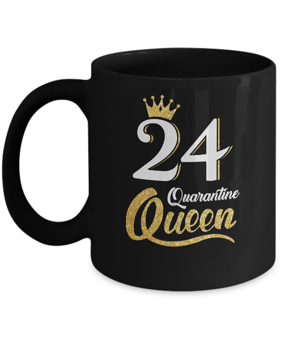 Born In 1997 My 24th Birthday Quarantine Queen Mug-Coffee Mug-11oz Mug-Black