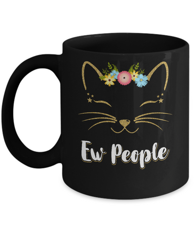 Ew People Kitty Cat Mug-Coffee Mug-11oz Mug-Black