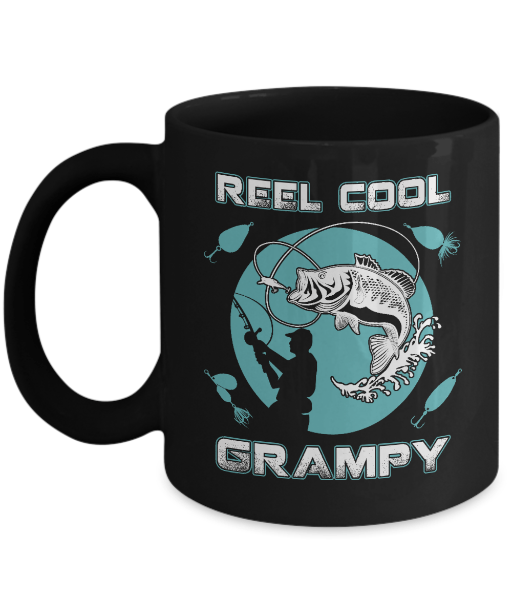Reel Cool Grampy Mug-Coffee Mug-11oz Mug-Black