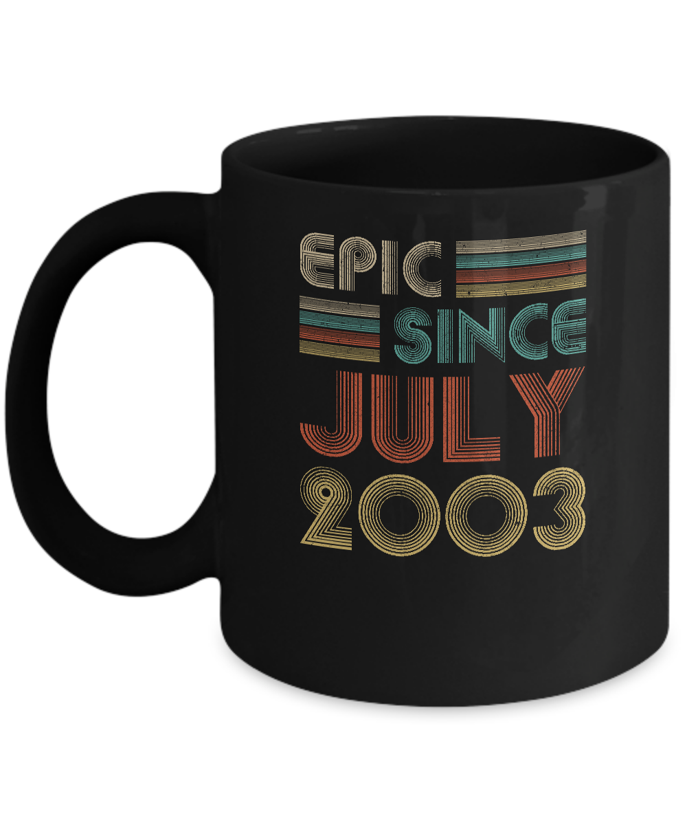 Epic Since July 2003 Vintage 19th Birthday Gifts Mug