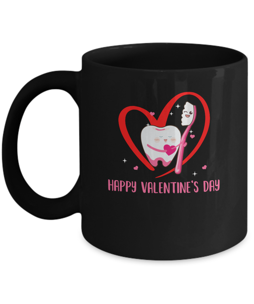 Tooth Hug Brush Teeth Dentist Valentine's Gift For Dental Mug