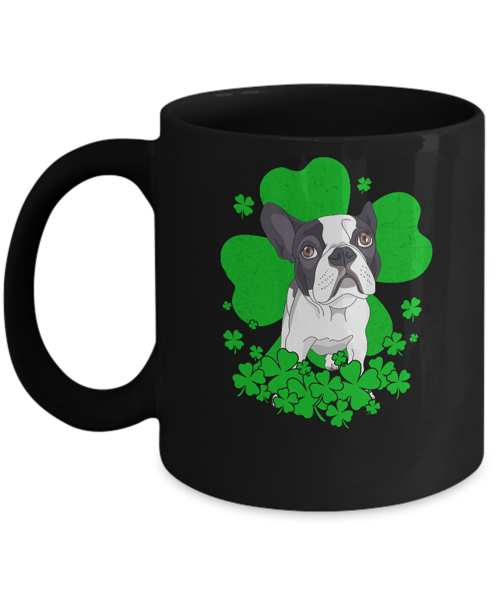 Bulldog St. Patrick's Day Clovers Mug