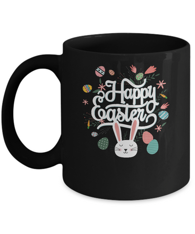Happy Easter Dinosaur Eggs Mug-Coffee Mug-11oz Mug-Black
