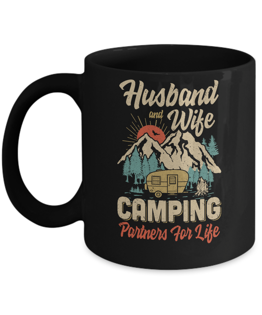 Husband And Wife Camping Partners For Life Camping Mug