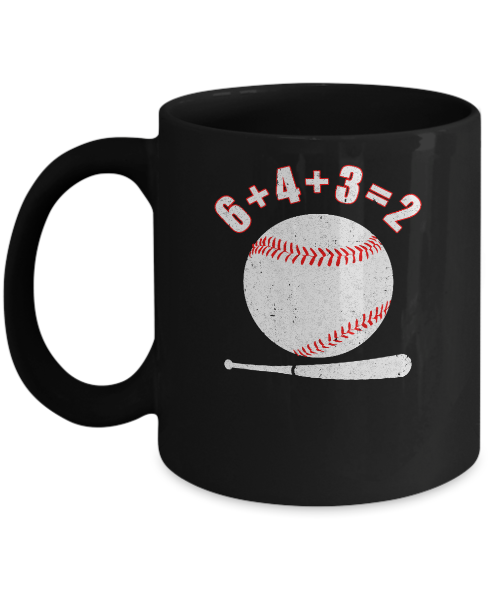 6 4 3 2 Play Baseball Mug-Coffee Mug-11oz Mug-Black