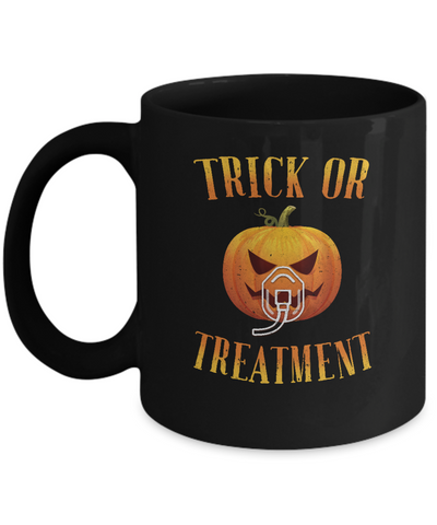 Trick Or Treatment Respiratory Therapist Nurse Halloween Mug-Coffee Mug-11oz Mug-Black